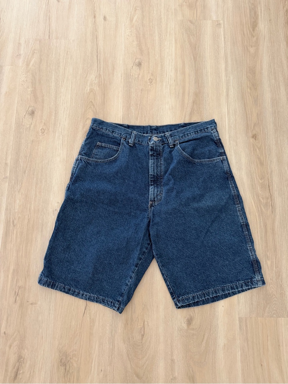 Wrangler Dark Wash Jean Shorts, Size 34